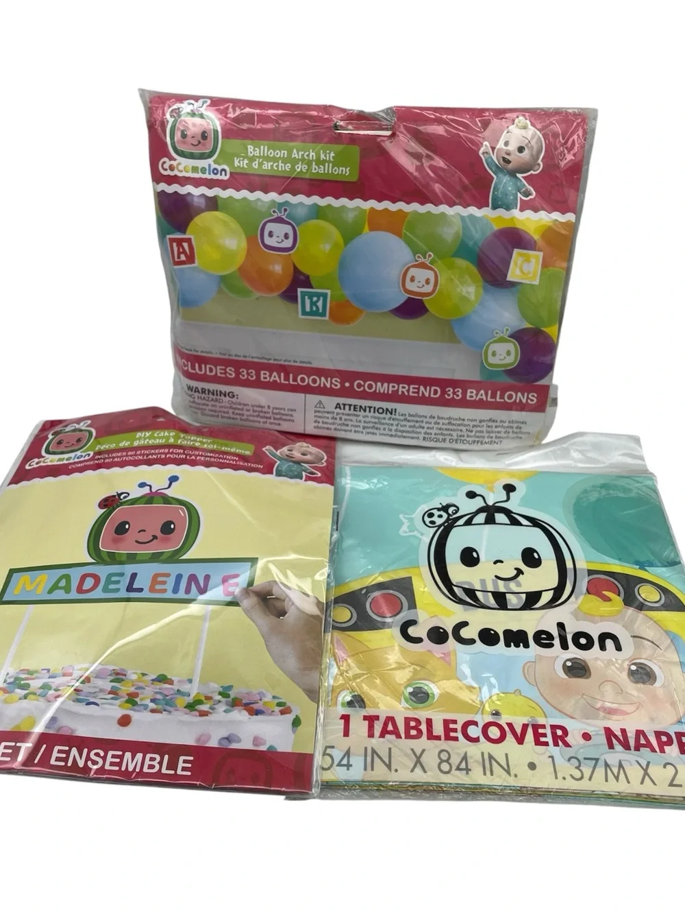 Cocomelon party supplies bundle- New